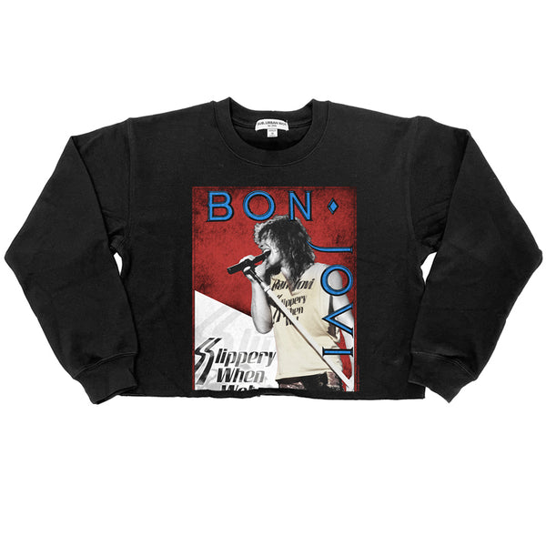 Bon Jovi - 86 Tour Crop Sweatshirt