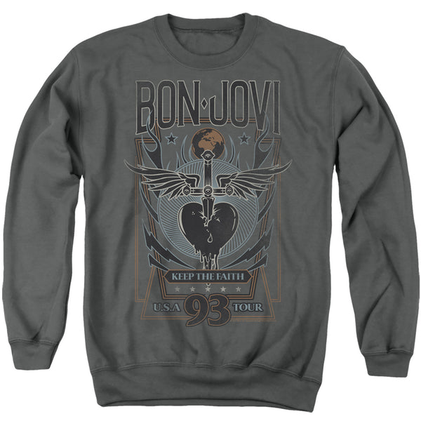 Bon Jovi - Keep The Faith Adult Crewneck Sweatshirt