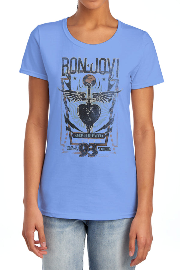 Bon Jovi - Keep The Faith Women's Short Sleeve