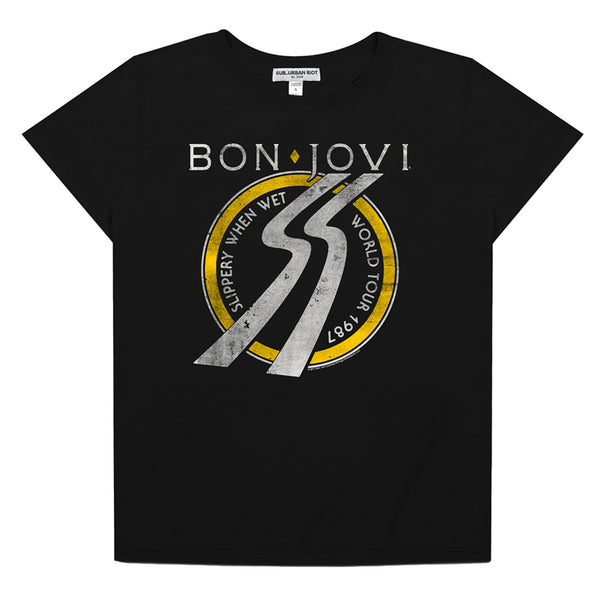 Bon Jovi - Slippery When Wet World Tour Loose Tee