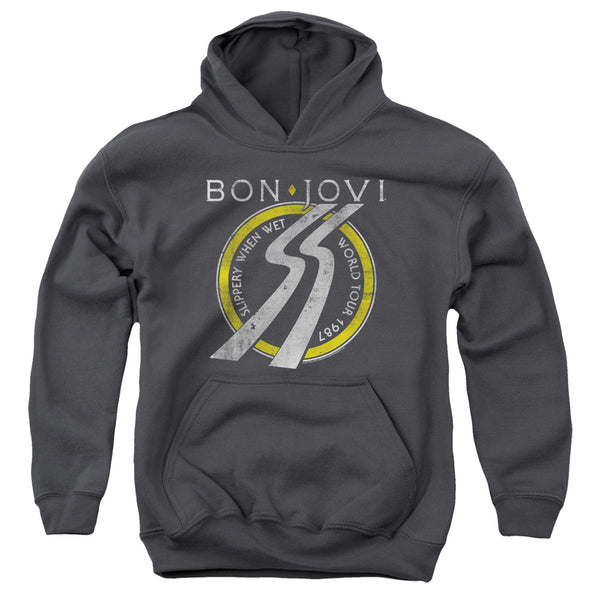 Bon Jovi - Slippery When Wet World Tour Youth Hooded Sweatshirt