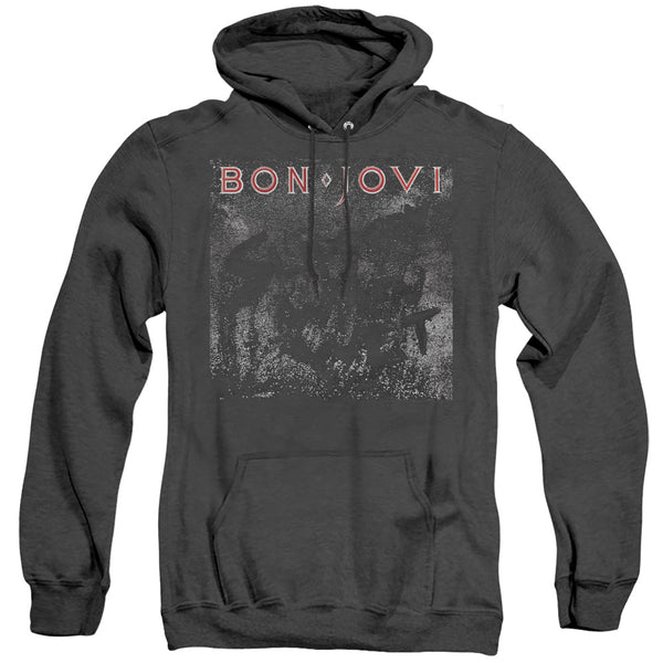Bon Jovi - Slippery Cover Adult Heather Hoodie