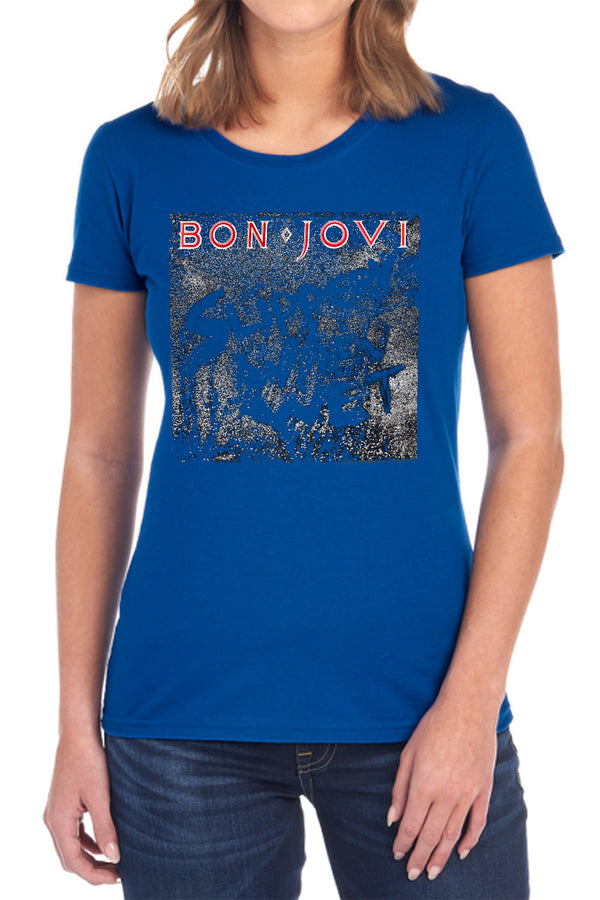 Bon Jovi - Slippery Cover Women's Short Sleeve