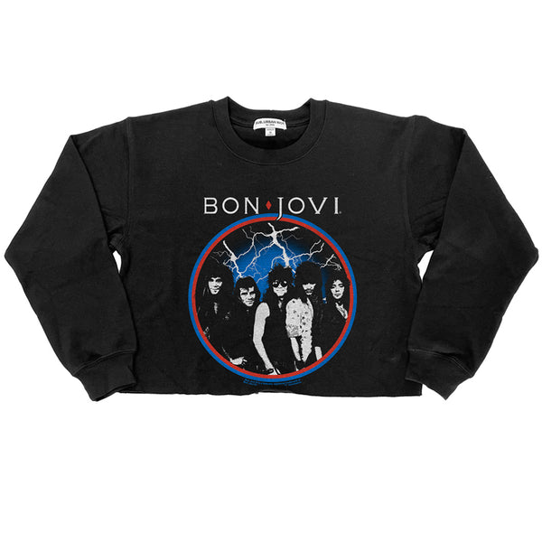 Bon Jovi - Bon Jovi Classic Circle Crop Sweatshirt