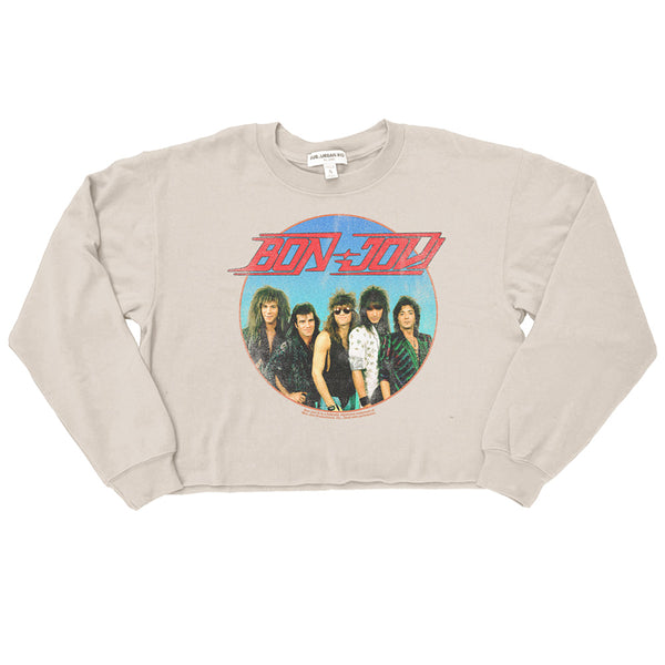 Bon Jovi - Bon Jovi Vintage Circle Crop Sweatshirt