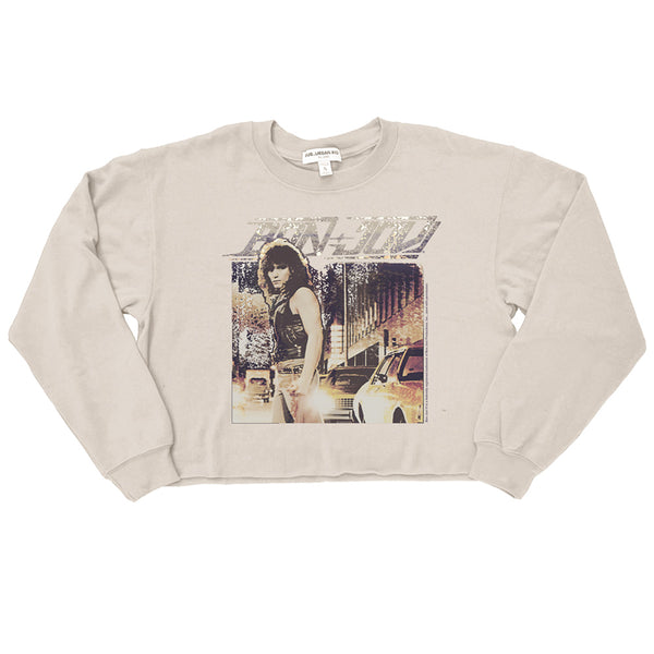 Bon Jovi - Bon Jovi Vintage Runaway Crop Sweatshirt