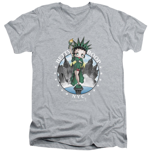 Betty Boop - Nyc Adult Slim Fit V Neck Cotton