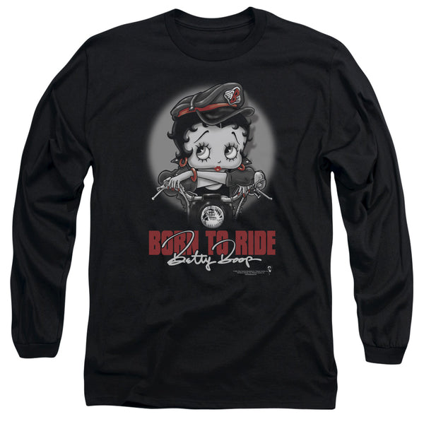 Betty Boop - Born To Ride Adult Long Sleeve