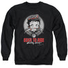 Betty Boop - Born To Ride Adult Crewneck Sweatshirt