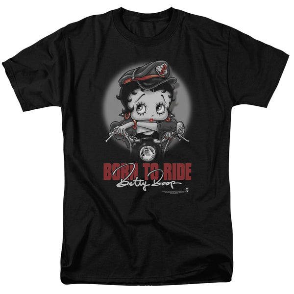 Betty Boop - Born To Ride Adult Regular Fit Short Sleeve