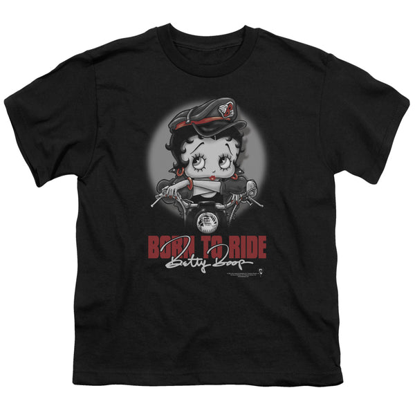 Betty Boop - Born To Ride Youth Short Sleeve