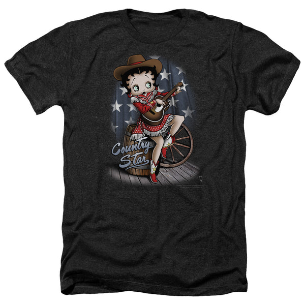 Betty Boop - Country Star Adult Regular Fit Heather Short Sleeve
