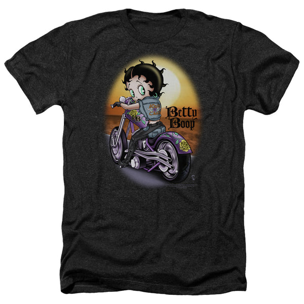 Betty Boop - Wild Biker Adult Regular Fit Heather Short Sleeve