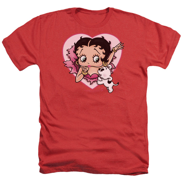 Betty Boop - I Love Betty Adult Regular Fit Heather Short Sleeve