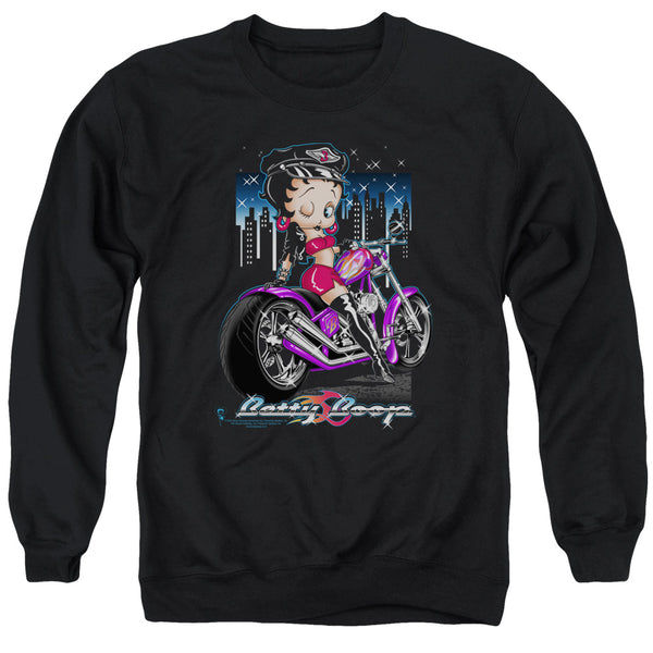 Betty Boop - City Chopper Adult Crewneck Sweatshirt