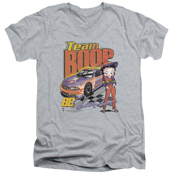 Betty Boop - Team Boop Adult Slim Fit V Neck Cotton