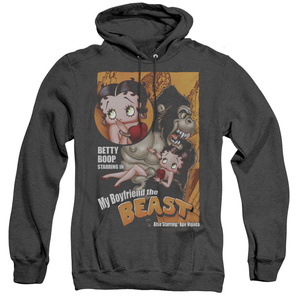 Betty Boop - Boyfriend The Beast Adult Heather Hoodie