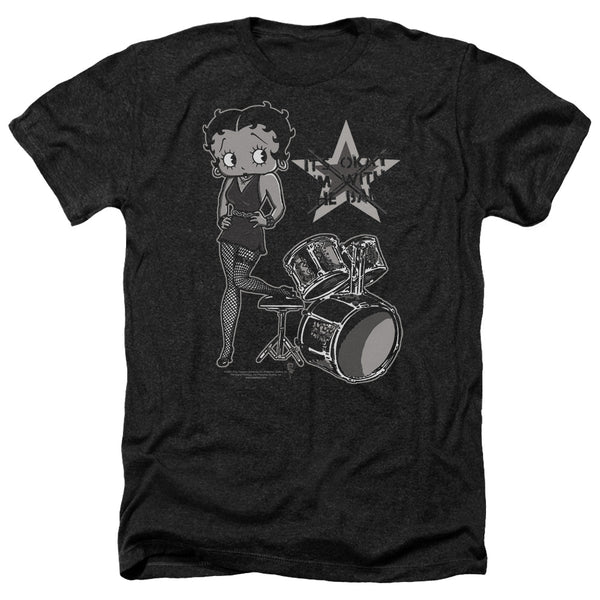 Betty Boop - With The Band Adult Regular Fit Heather Short Sleeve