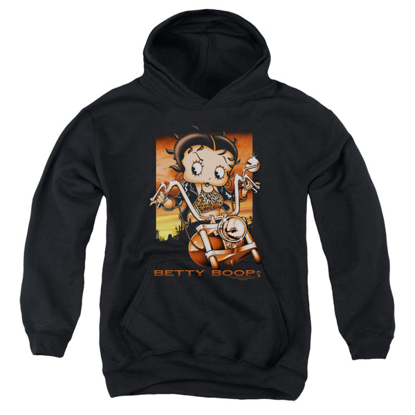 Betty Boop - Sunset Rider Youth Hooded Sweatshirt