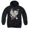 Betty Boop - Classic Kiss Youth Hooded Sweatshirt