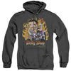 Betty Boop - Biker Flames Boop Adult Heather Hoodie