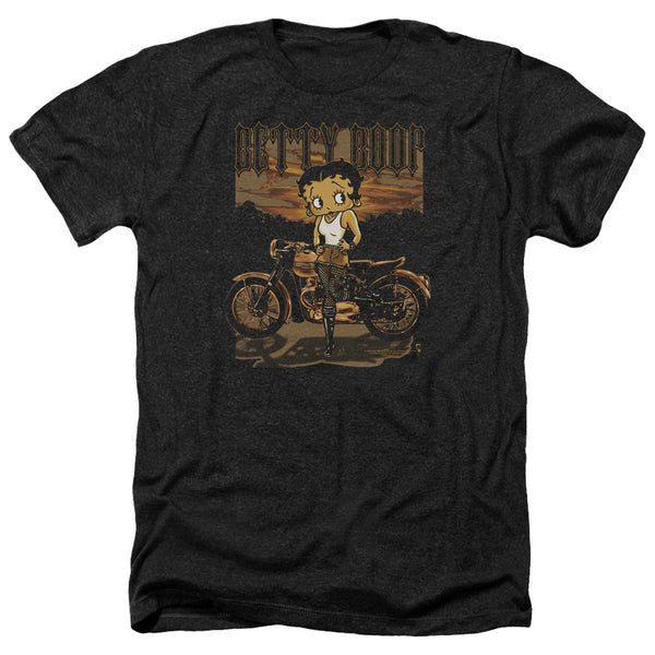 Betty Boop - Rebel Rider Adult Regular Fit Heather Short Sleeve