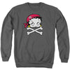 Betty Boop - Pirate Adult Crewneck Sweatshirt