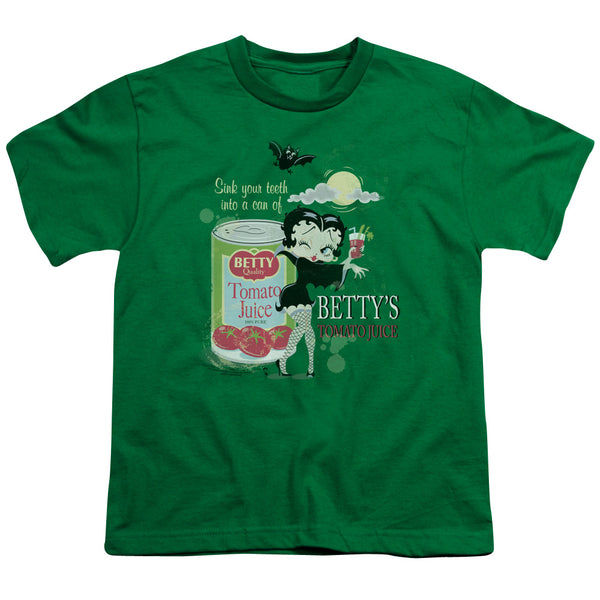 Betty Boop - Vampire Tomato Juice Youth Short Sleeve