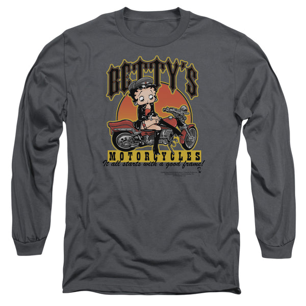 Betty Boop - Bettys Motorcycles Adult Long Sleeve
