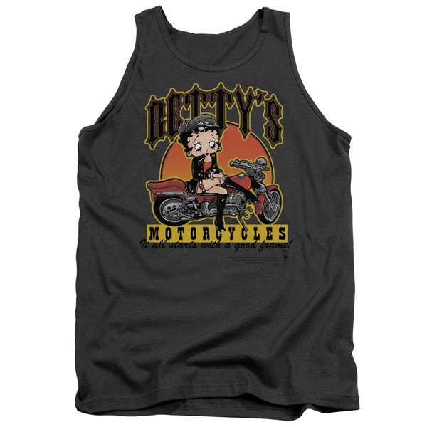 Betty Boop - Bettys Motorcycles Adult Tank Top
