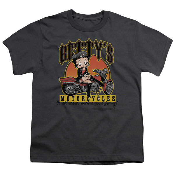Betty Boop - Bettys Motorcycles Youth Short Sleeve
