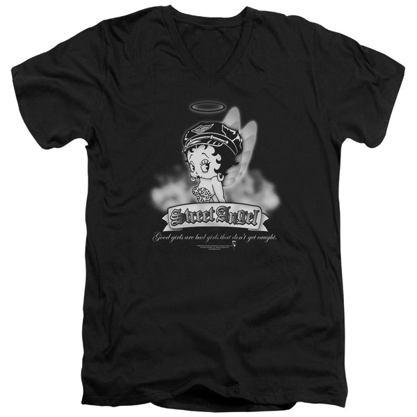 Betty Boop - Street Angel Adult Slim Fit V Neck Cotton