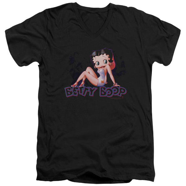 Betty Boop - Glowing Adult Slim Fit V Neck Cotton