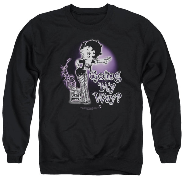Betty Boop - My Way Adult Crewneck Sweatshirt