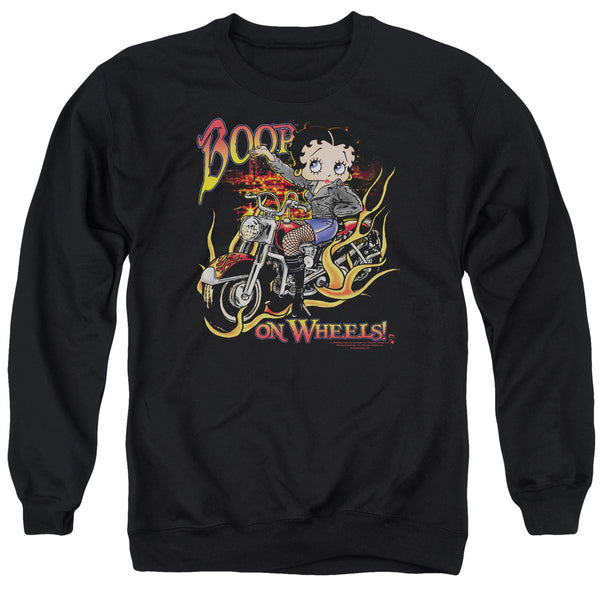 Betty Boop - On Wheels Adult Crewneck Sweatshirt