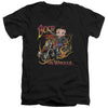 Betty Boop - On Wheels Adult Slim Fit V Neck Cotton
