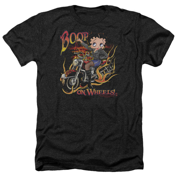Betty Boop - On Wheels Adult Regular Fit Heather Short Sleeve