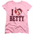 Betty Boop - I Heart Betty Women's Short Sleeve