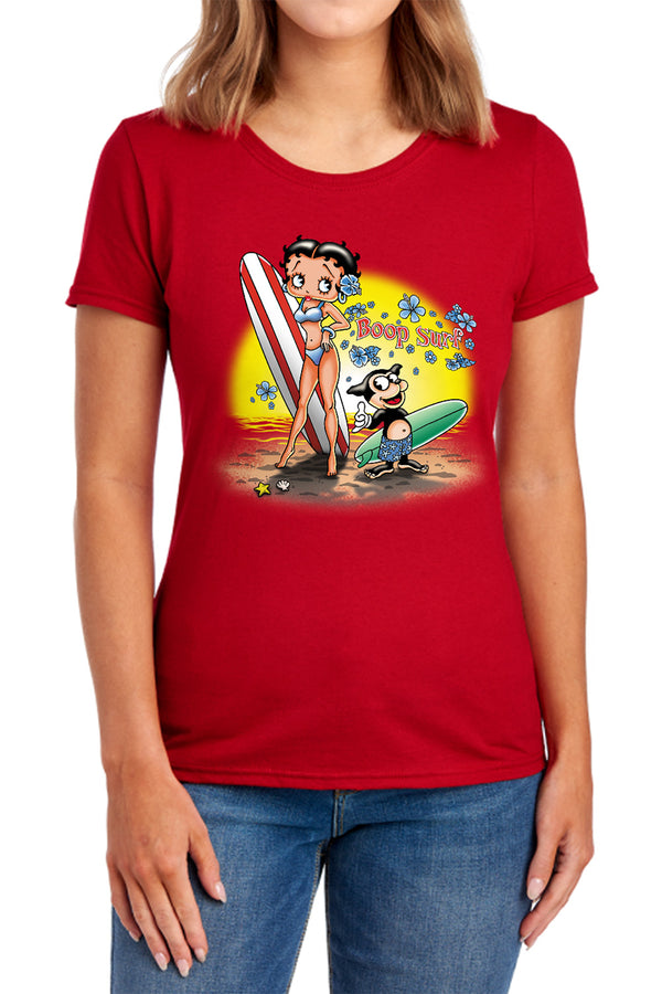 Betty Boop - Surf Women's Short Sleeve