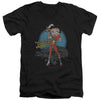 Betty Boop - Fries With That Adult Slim Fit V Neck Cotton