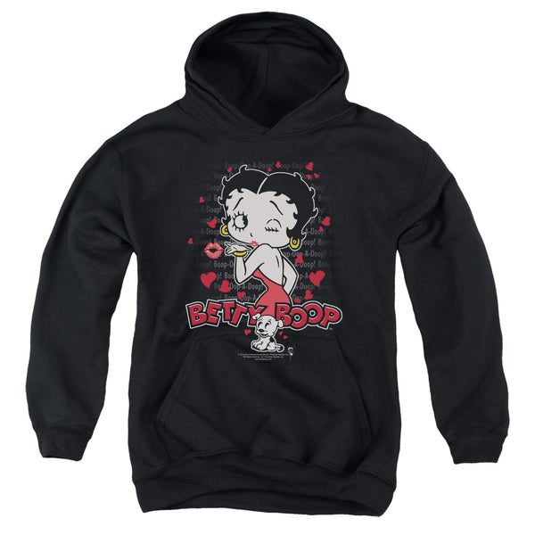 Betty Boop - Classic Kiss Youth Hooded Sweatshirt