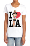 Betty Boop - I Heart La Women's Short Sleeve