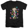 Betty Boop - Tripple Xo Adult Slim Fit V Neck Cotton