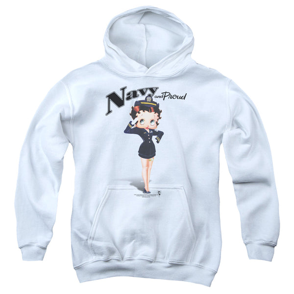 Betty Boop - Navy Boop Youth Hooded Sweatshirt