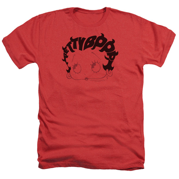 Betty Boop - Word Hair Adult Regular Fit Heather Short Sleeve