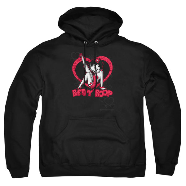 Betty Boop - Scrolling Hearts Adult Pullover Hoodie