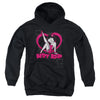 Betty Boop - Scrolling Hearts Youth Hooded Sweatshirt