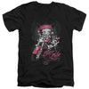 Betty Boop - Biker Babe Adult Slim Fit V Neck Cotton