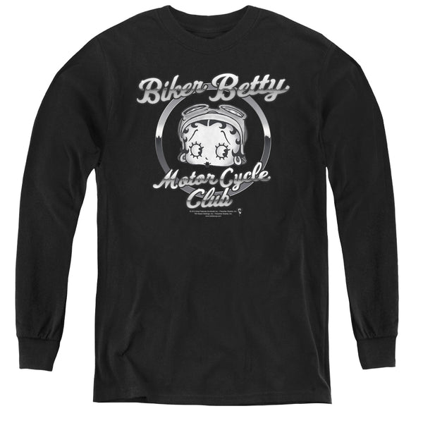 Betty Boop - Chromed Logo L - S Youth