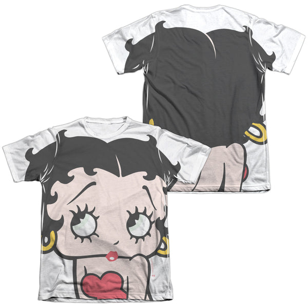 Betty Boop - Big Boop Head (Front - Back Print) Adult Regular Fit Short Sleeve 65 - 35 Poly - Cotton